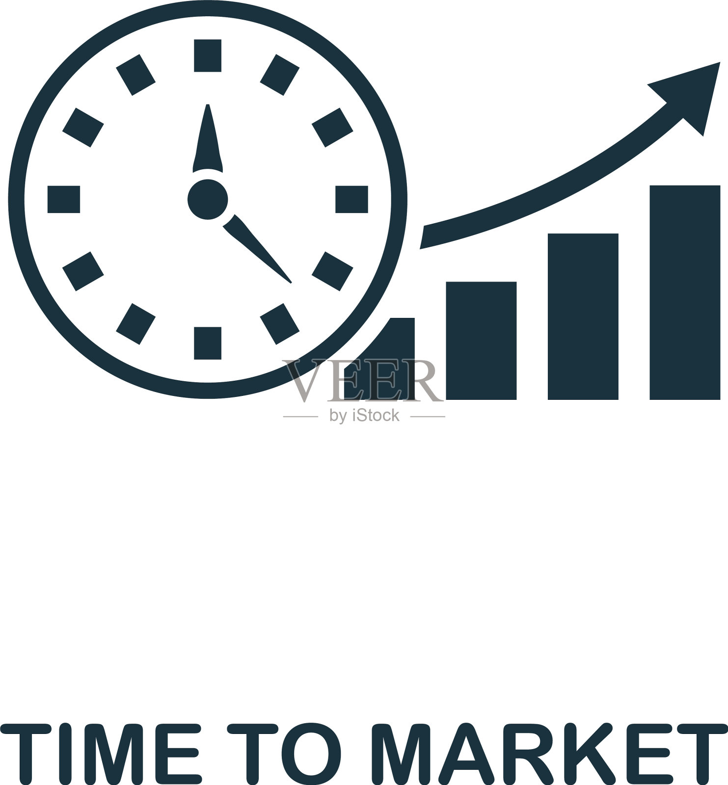 上市时间图标简单元素来自插画图片素材