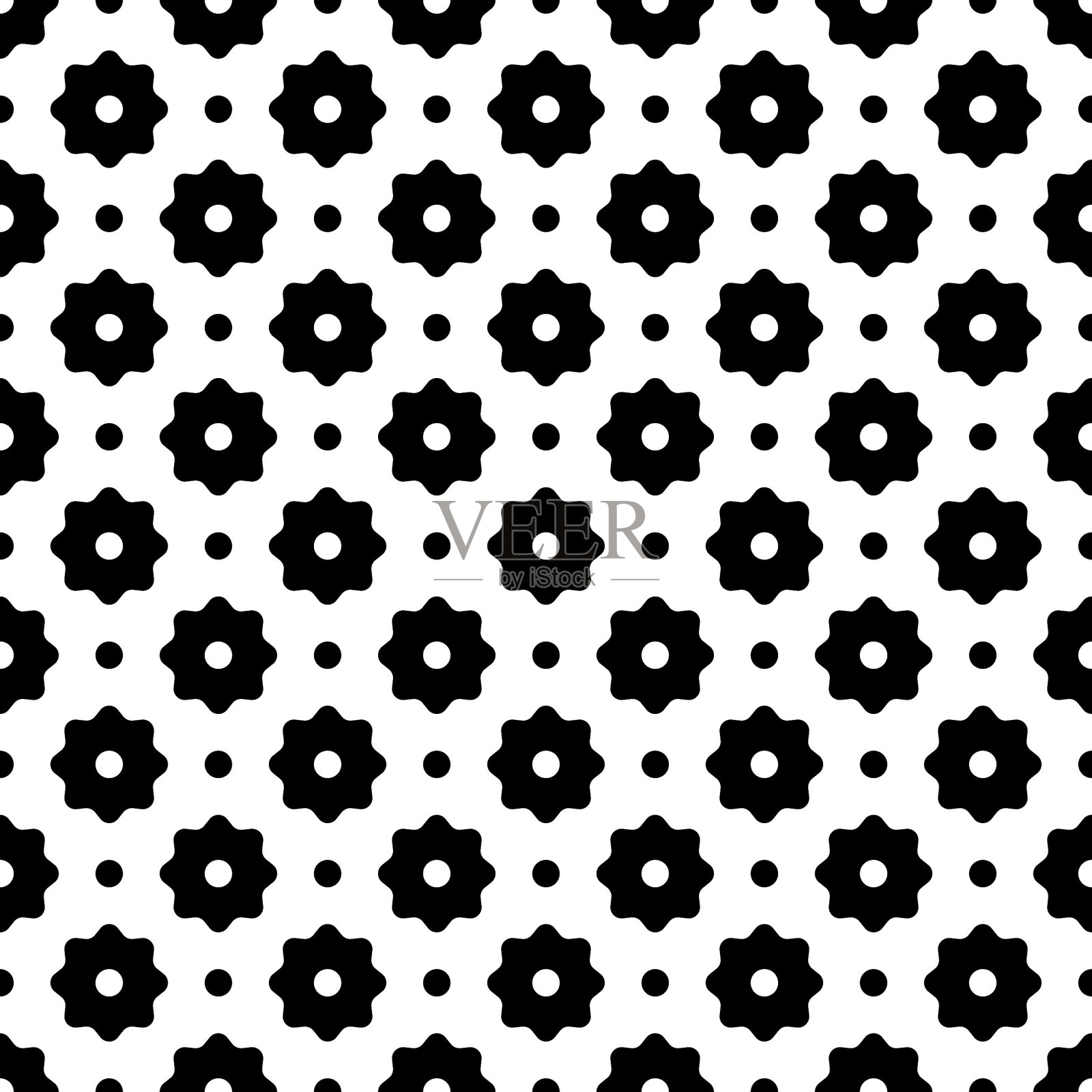 无缝图案抽象简单设计插画图片素材