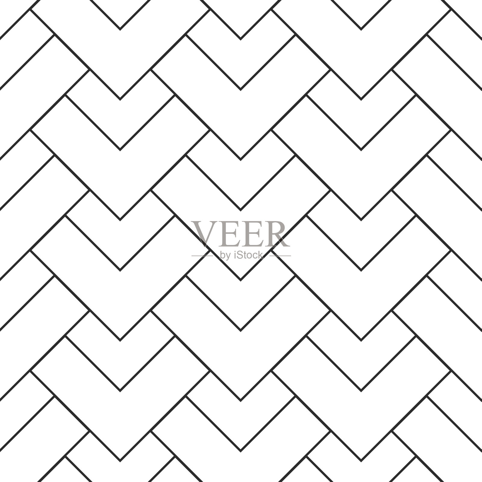 复古几何无缝图案插画图片素材