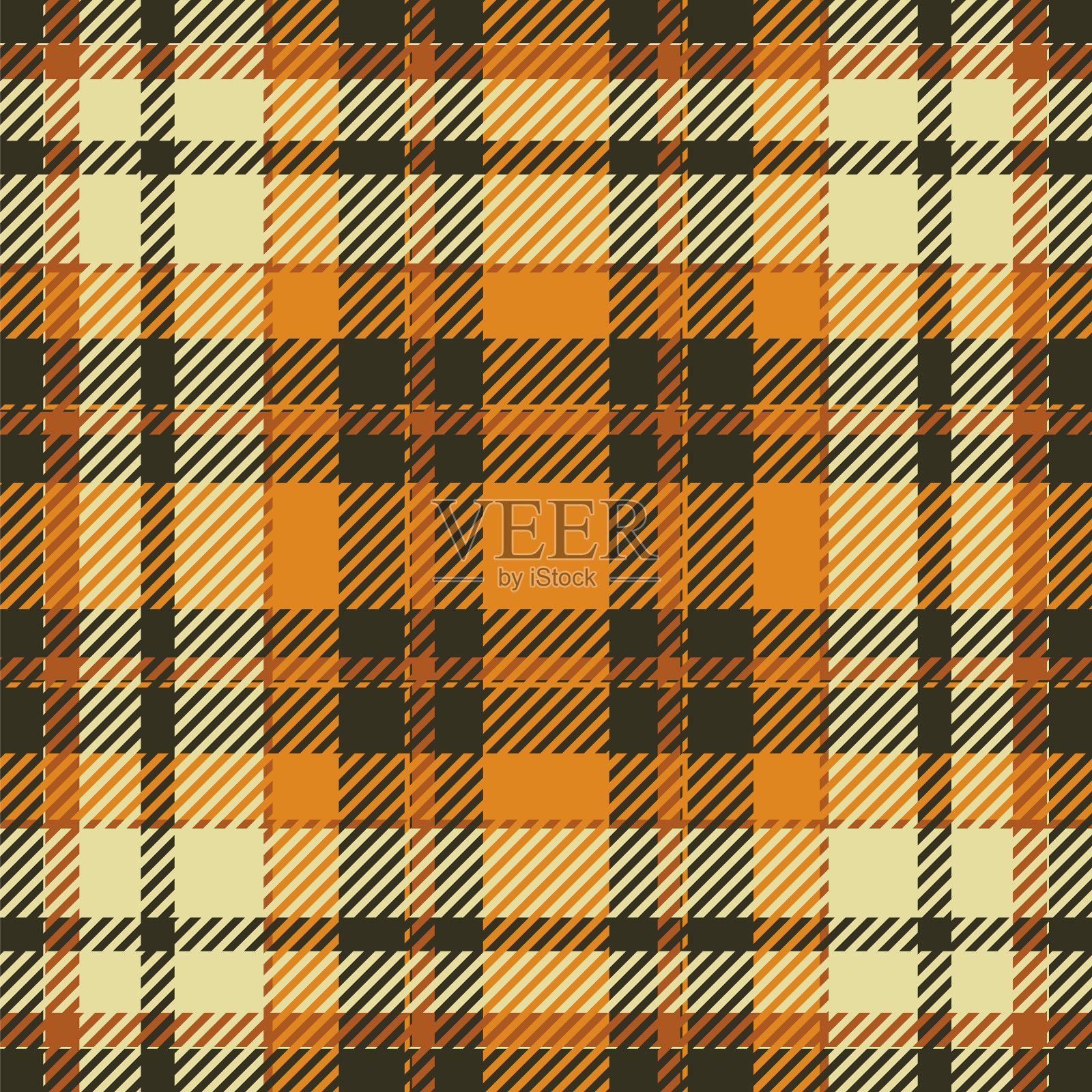 苏格兰格子无缝格子图案复古插画图片素材