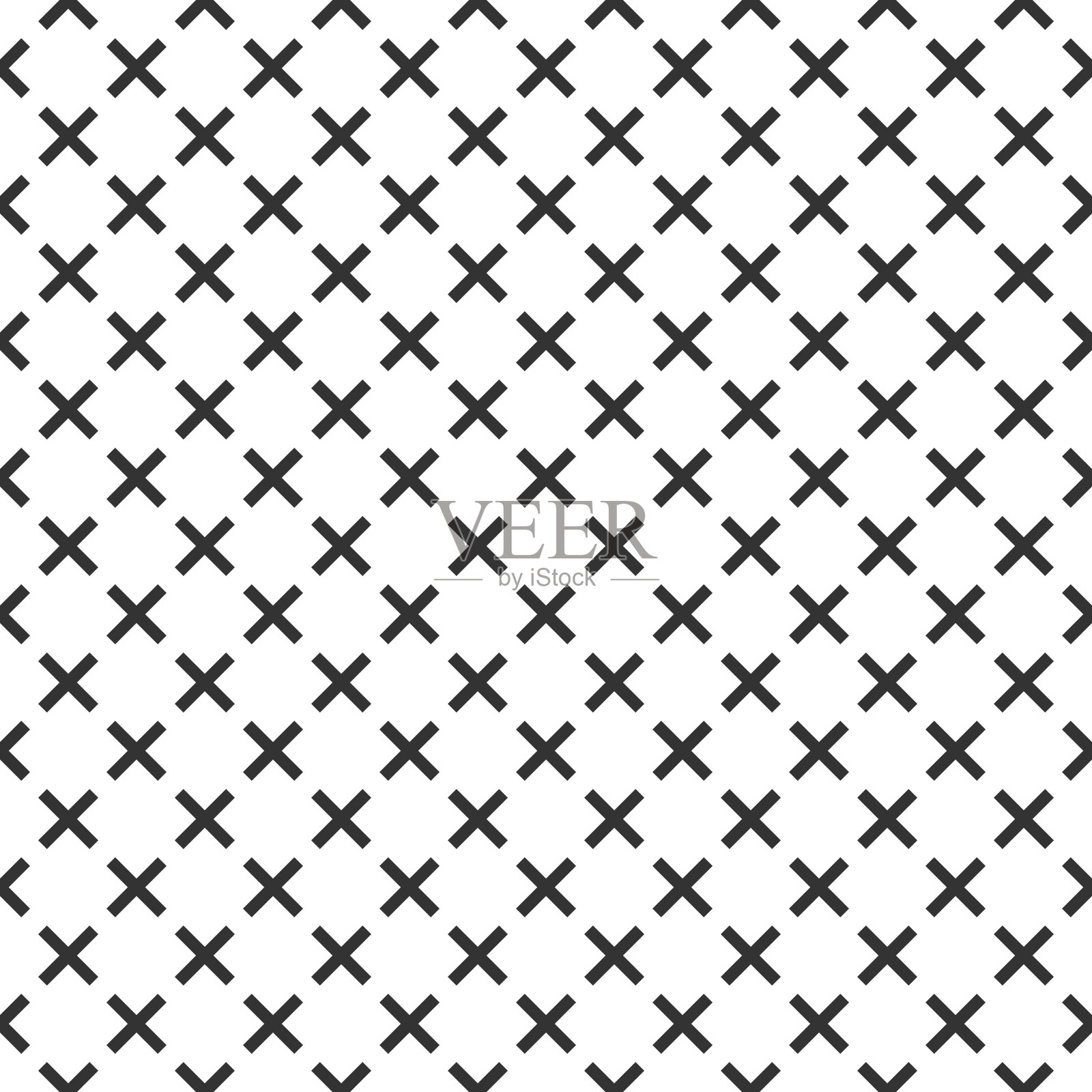 无缝抽象几何图案与十字架。现代时尚质感插画图片素材