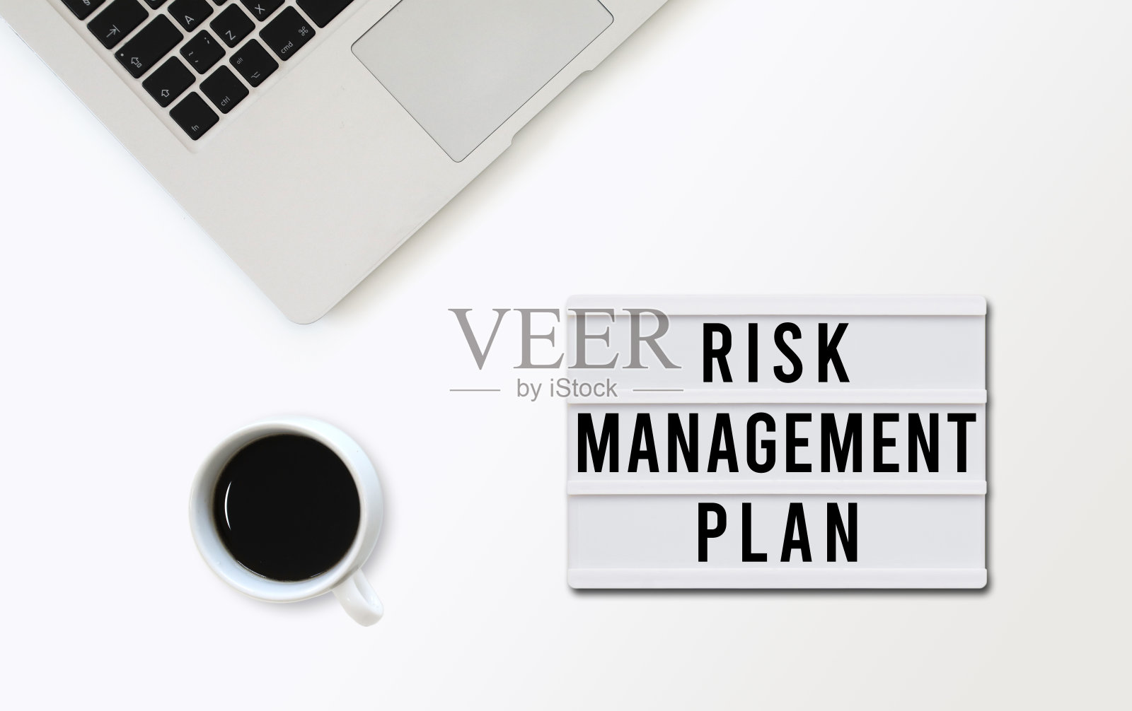 风险管理计划的灯箱照片摄影图片