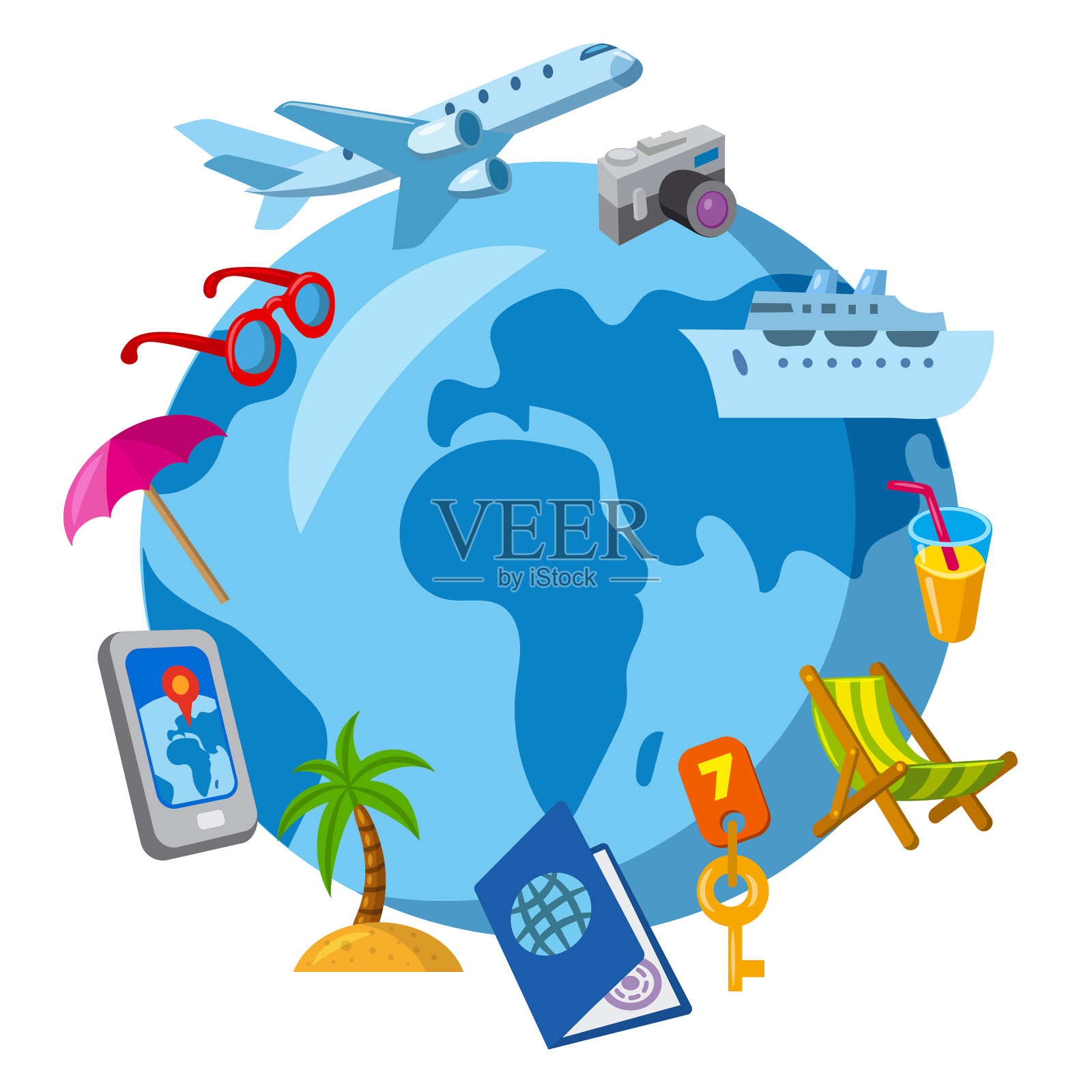 旅行和旅行图标图标素材