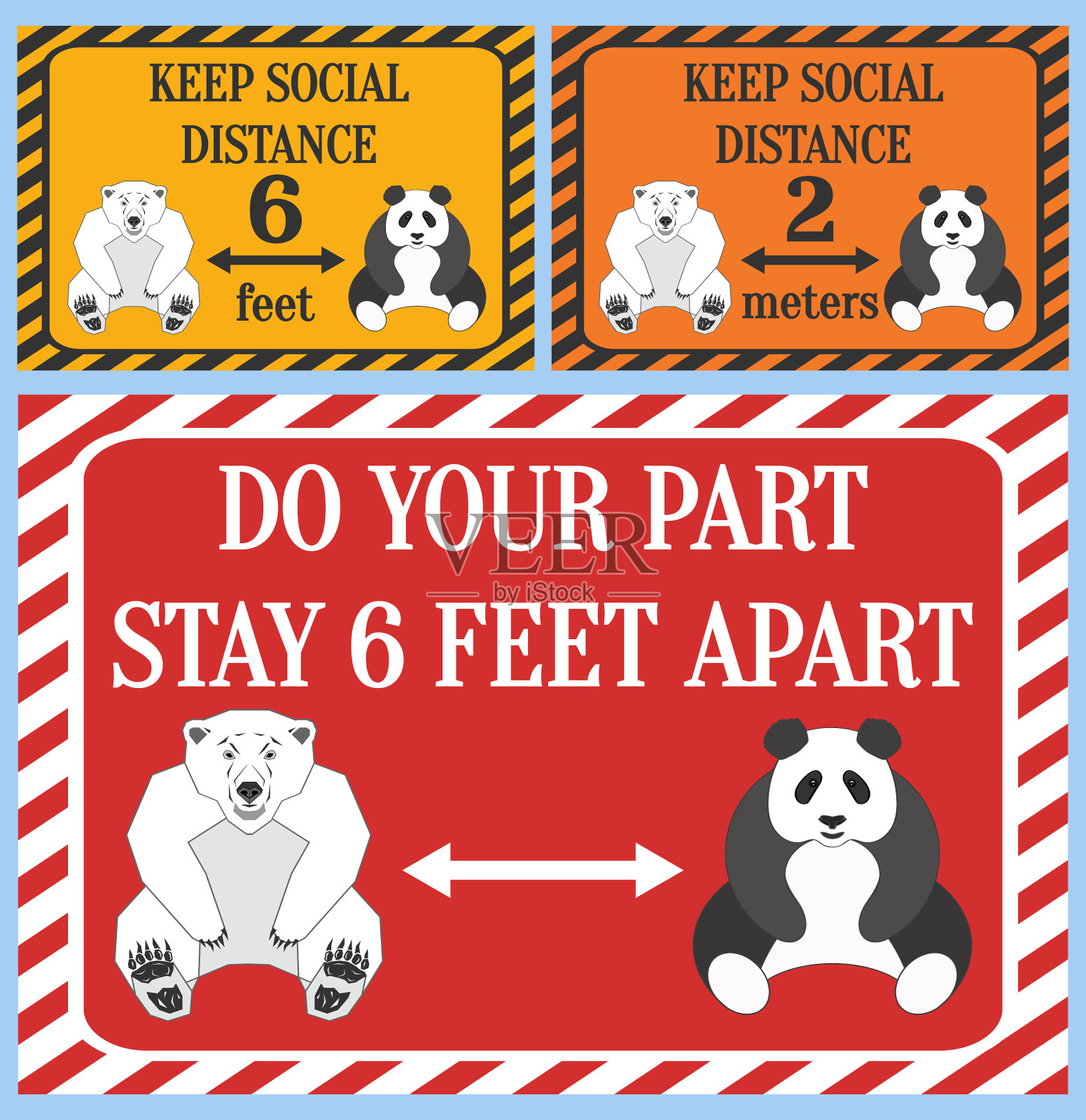 有题词的标志做你的部分-保持6英尺插画图片素材