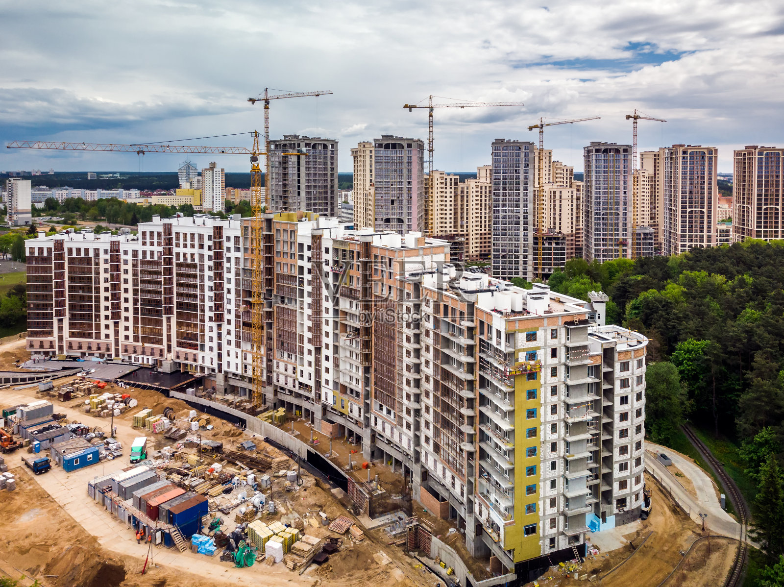 建设鸟瞰图照片摄影图片