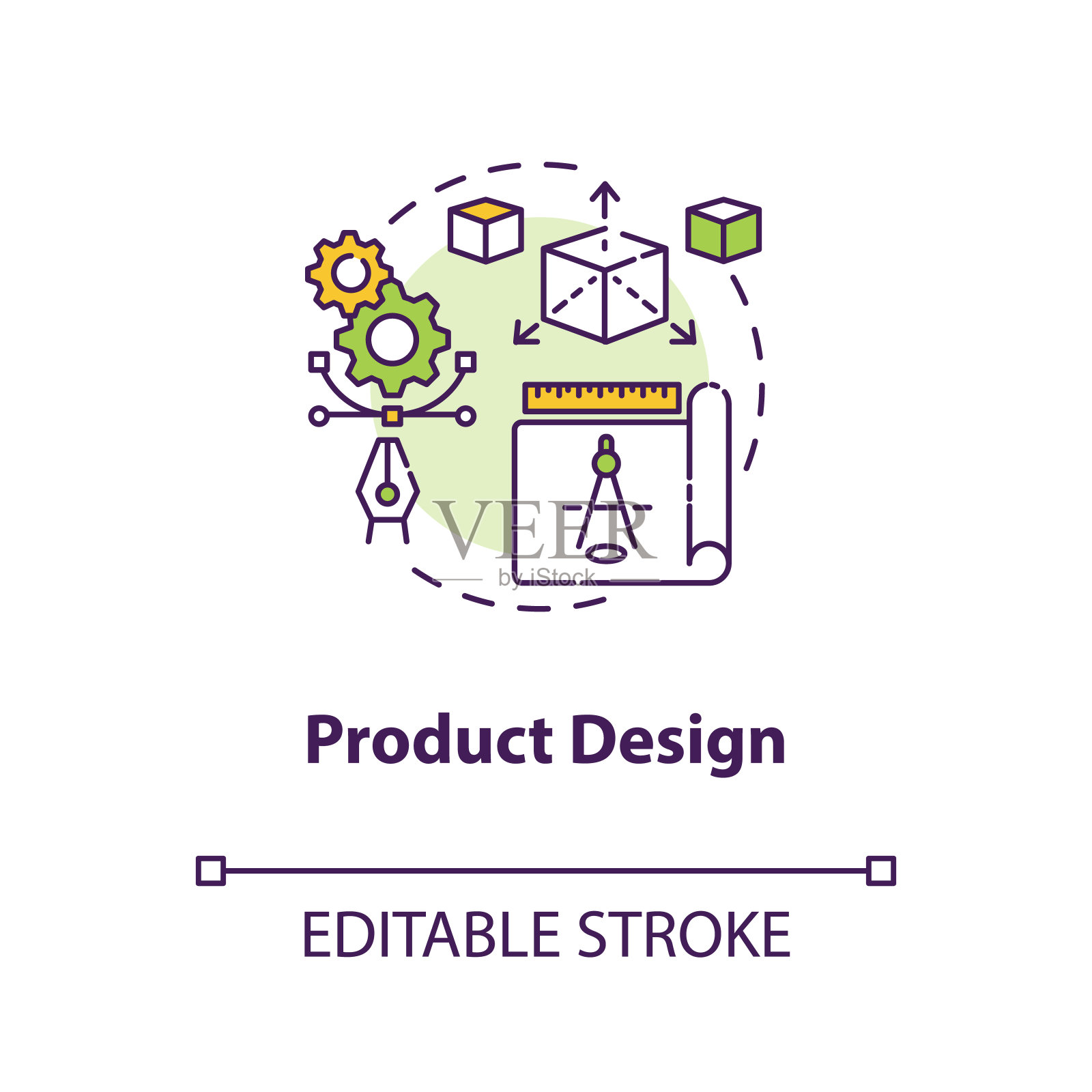产品设计概念图标图标素材