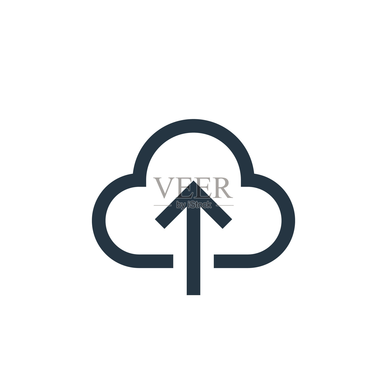 上传矢量图标隔离在白色背景。大纲，细线上传图标，用于网站设计和移动，应用程序开发。细线上传轮廓图标矢量插图。图标素材