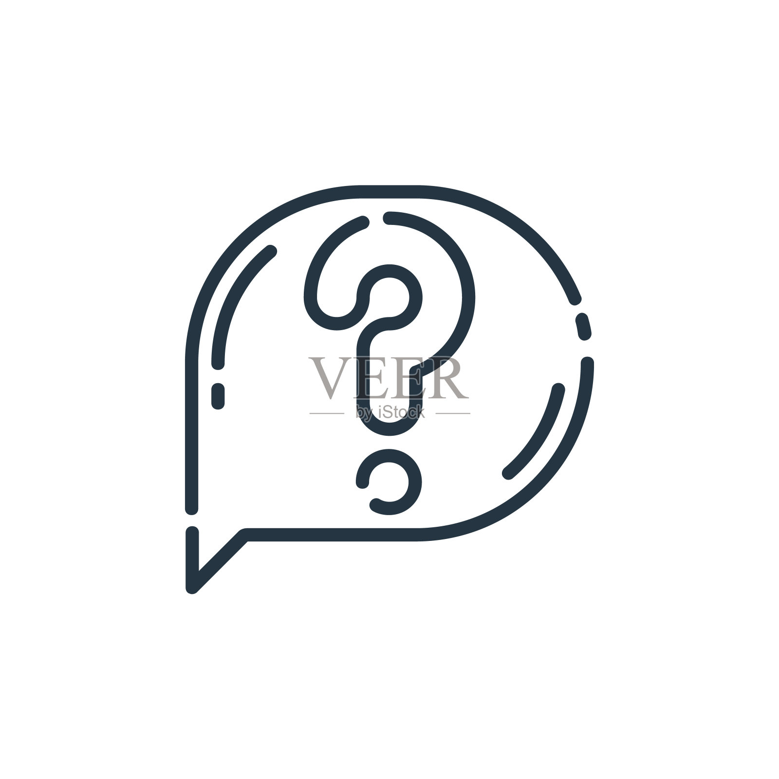 帮助矢量图标孤立在白色背景上。轮廓，细线帮助图标的网站设计和移动，应用程序开发。细线帮助轮廓图标矢量插图。图标素材