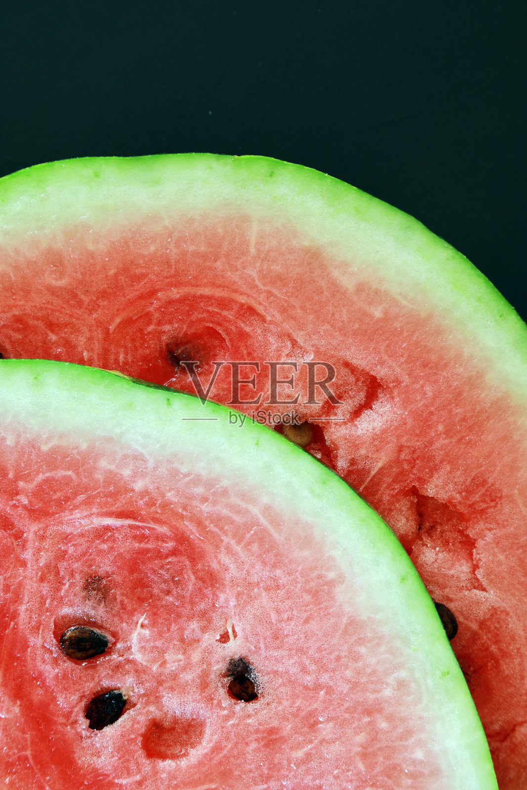 开胃多汁的西瓜切成块照片摄影图片