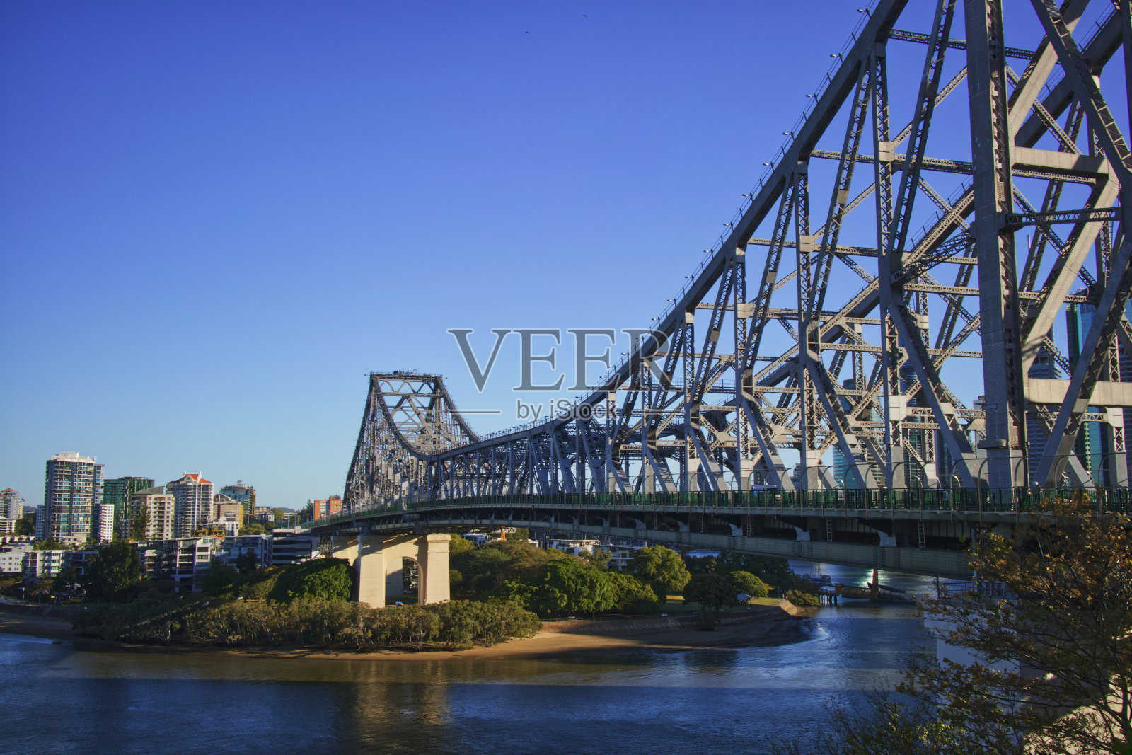 布里斯班河故事桥照片摄影图片