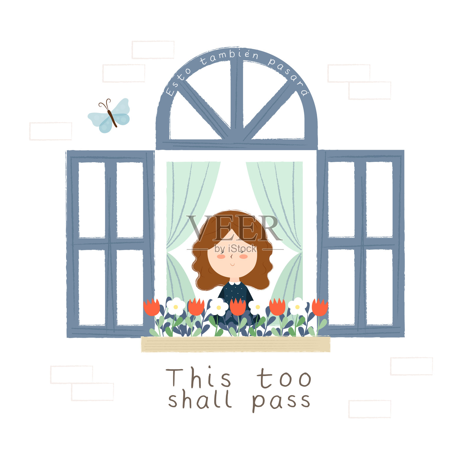 积极的背景插画图片素材