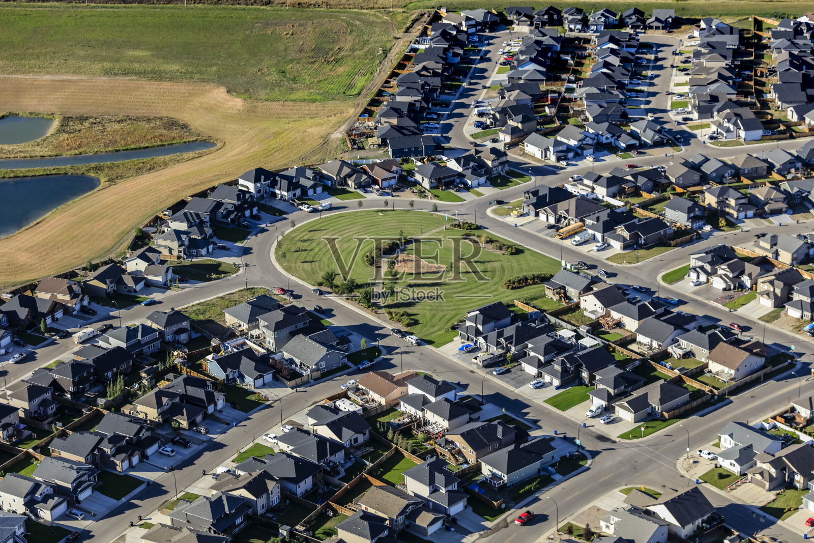 汉普顿村附近的萨斯卡通照片摄影图片