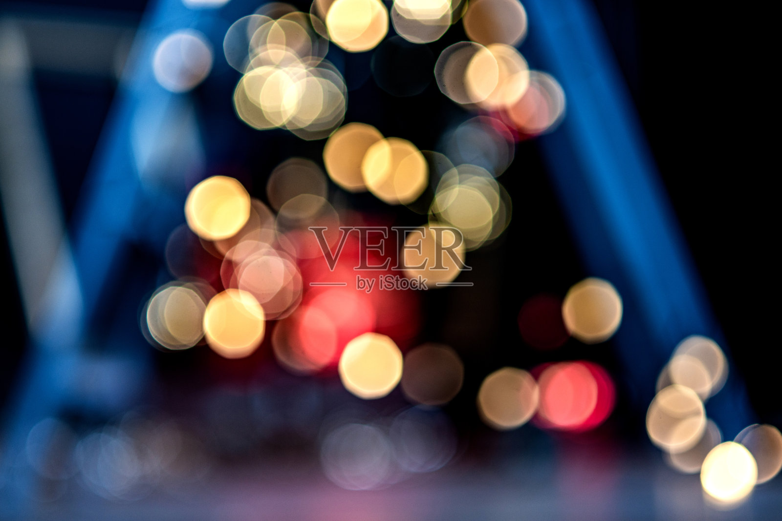 圣诞彩灯的背景。迫使罗嗦。照片摄影图片