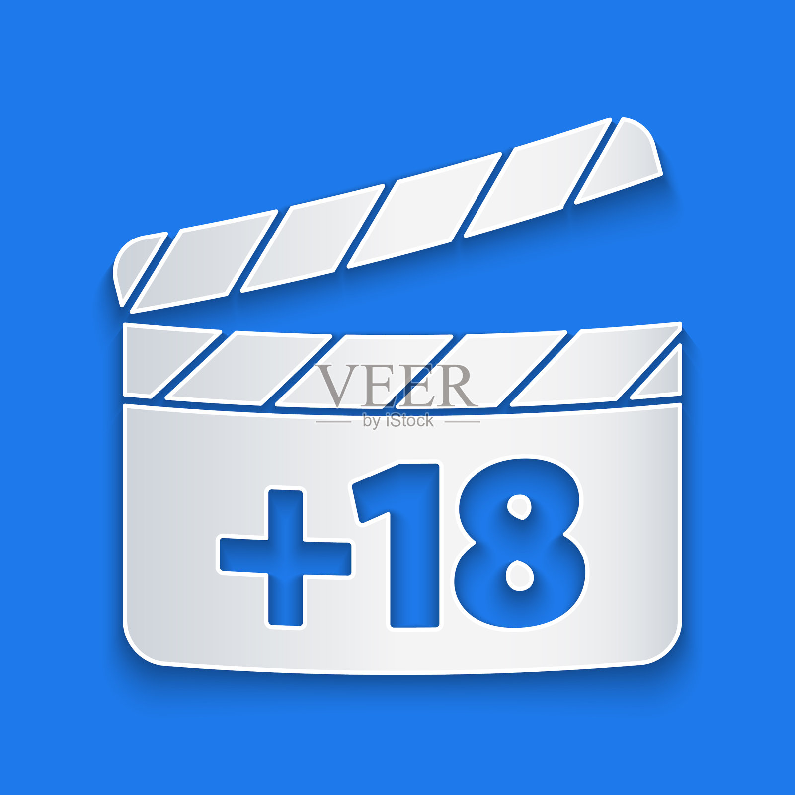 剪纸电影梆子18 +内容图标图标素材