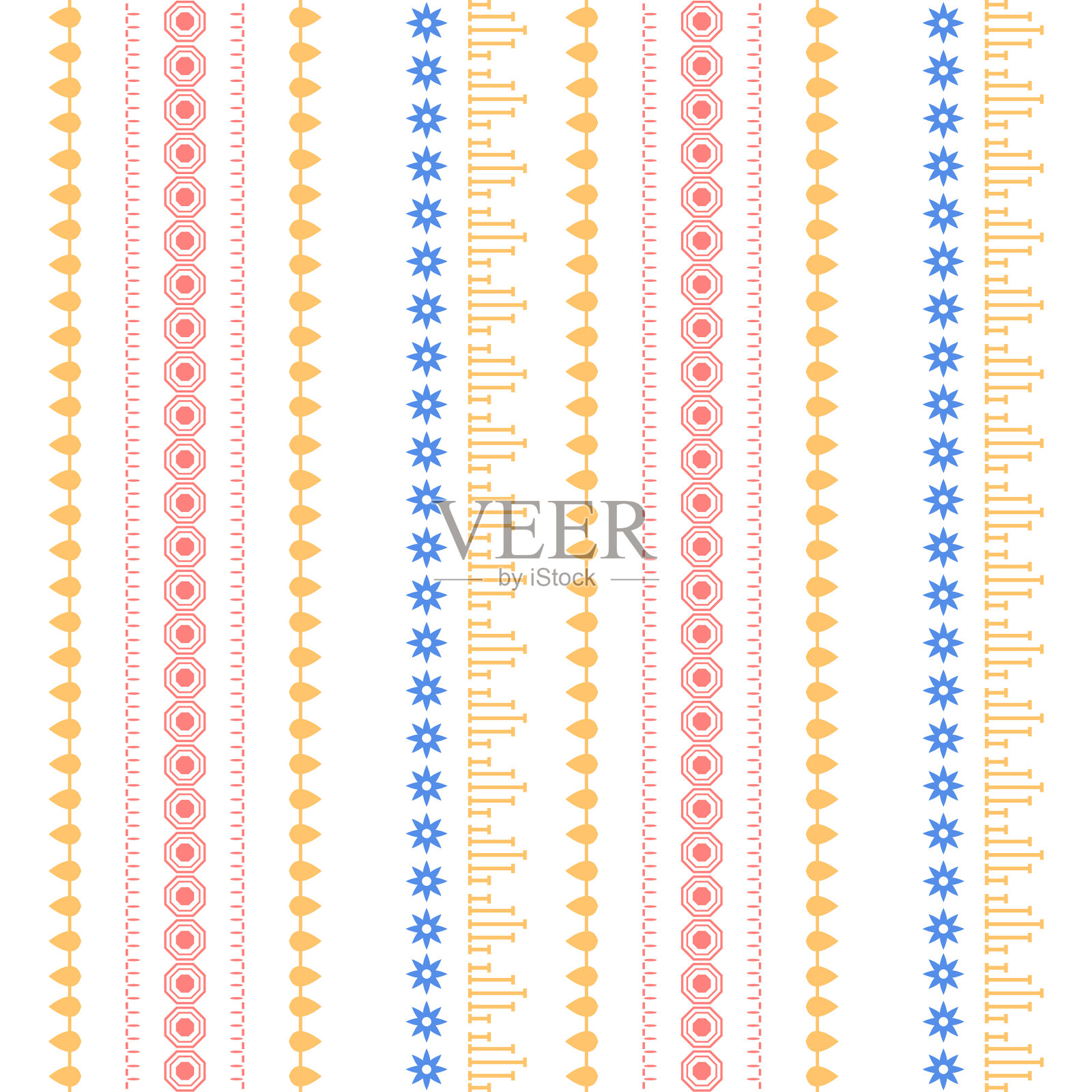设计刺绣美丽的墙壁家居装饰插画图片素材
