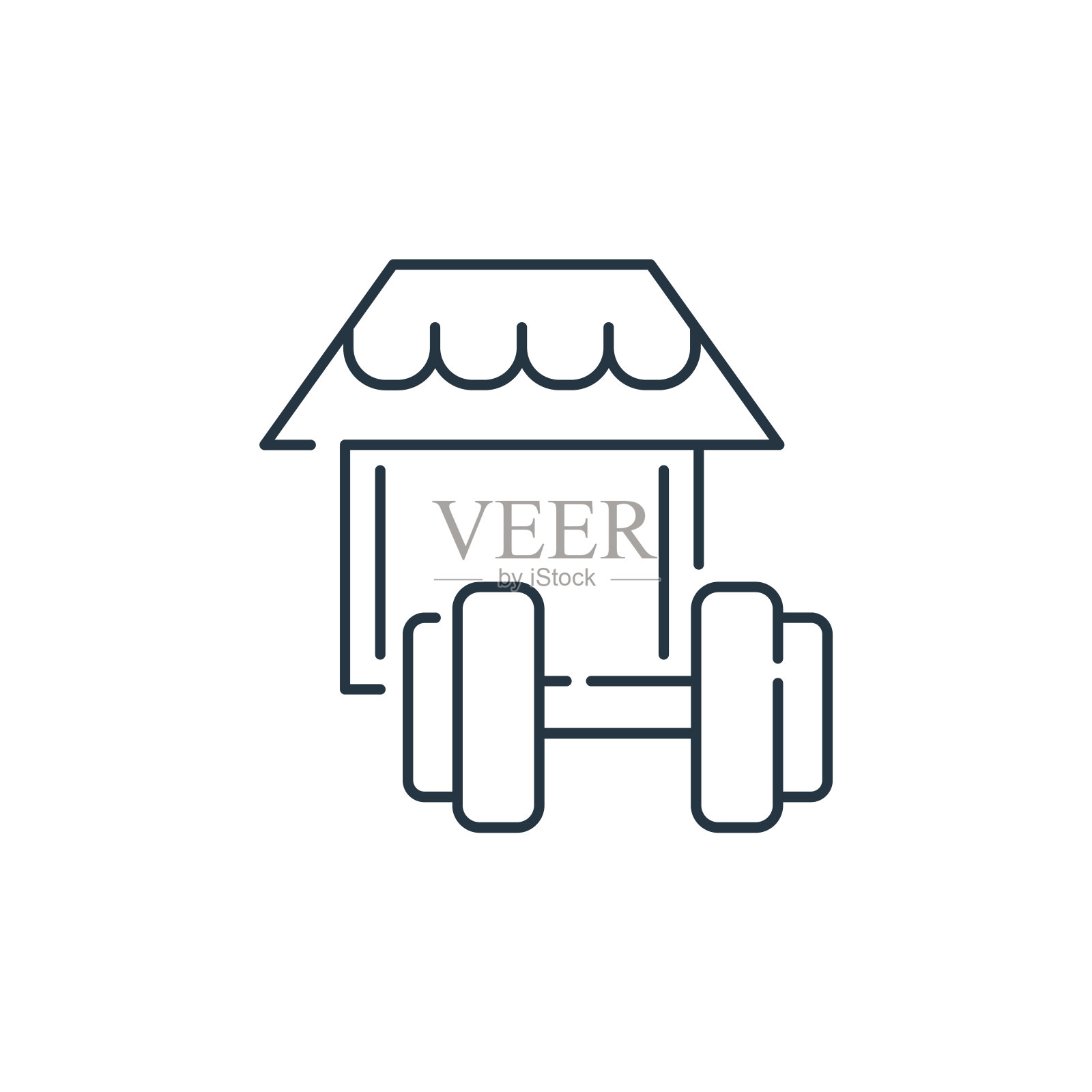 健身房矢量图标孤立的白色背景。轮廓，细线健身图标，用于网站设计和移动，应用程序开发。细线体育馆轮廓图标矢量插图。插画图片素材