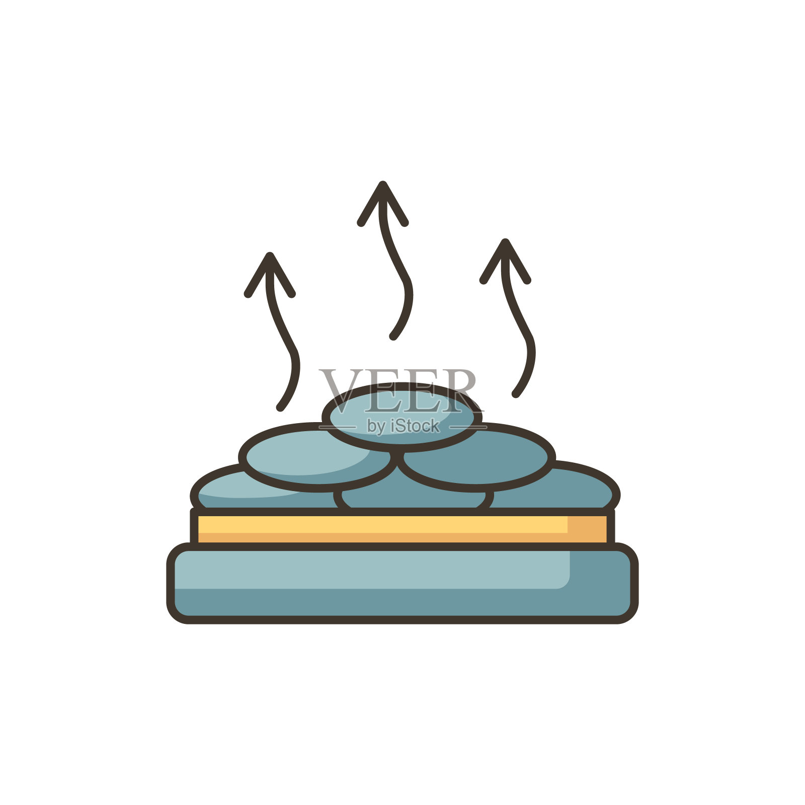 干热桑拿RGB彩色图标图标素材