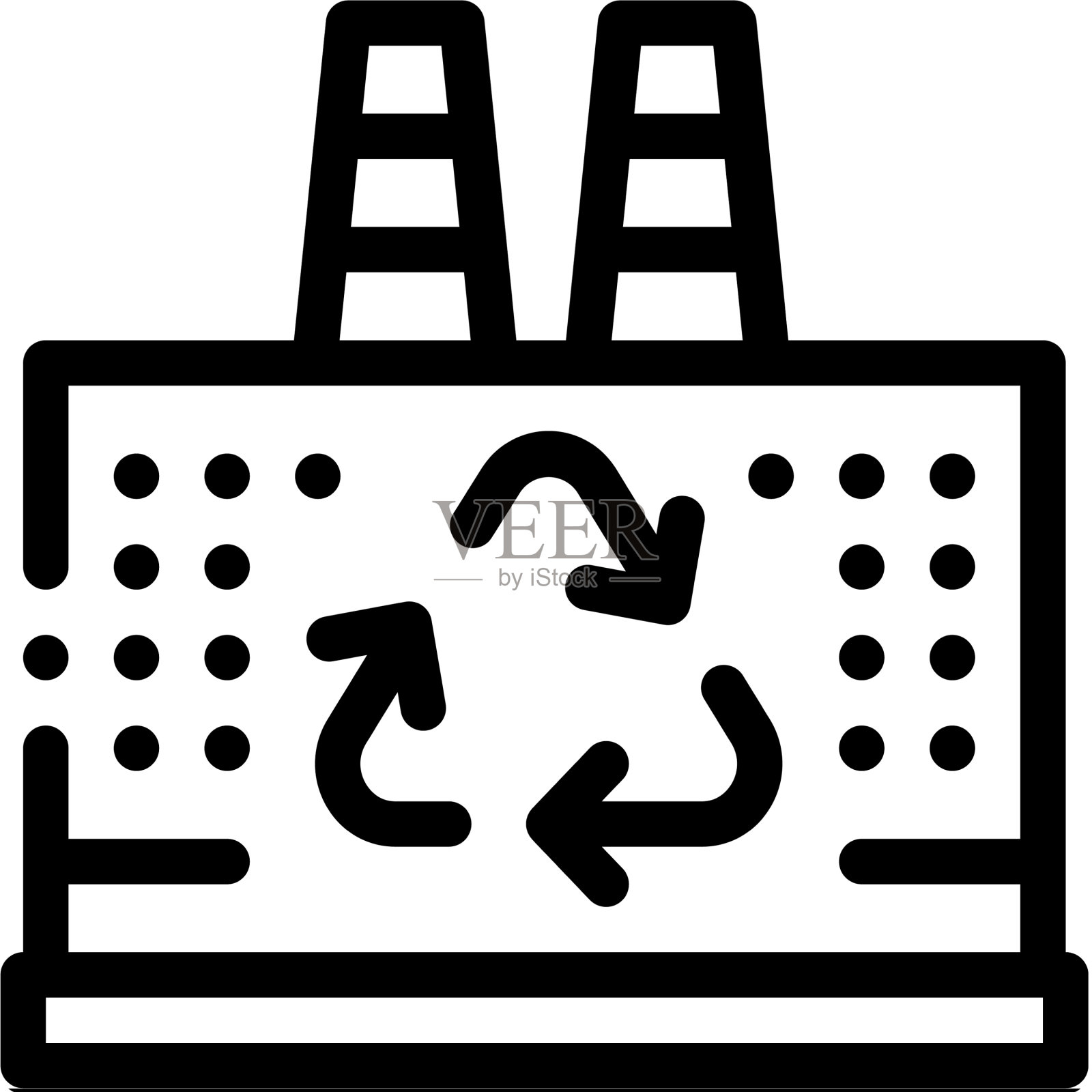 热生态电站图标图标素材