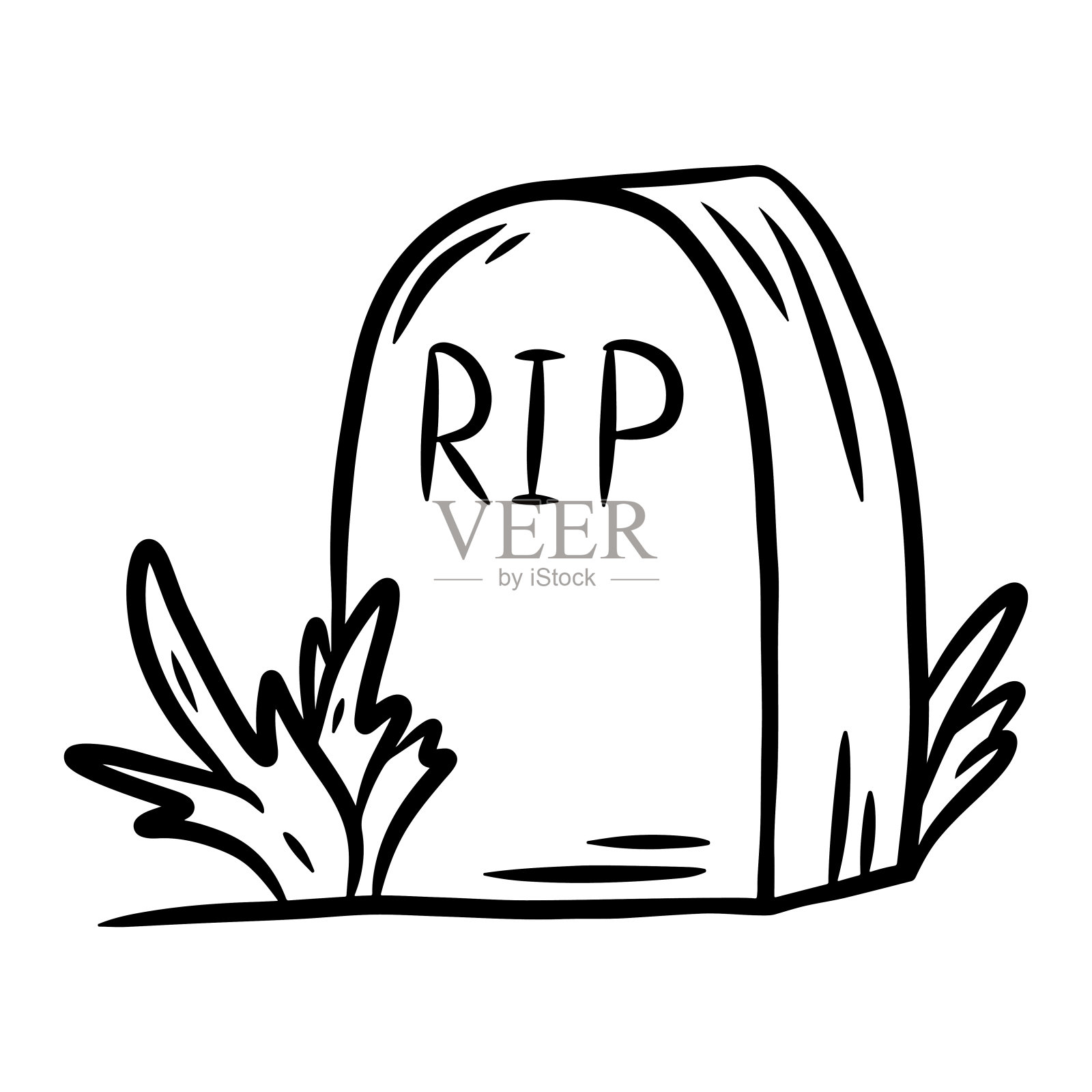 古老的墓碑。设计元素图片