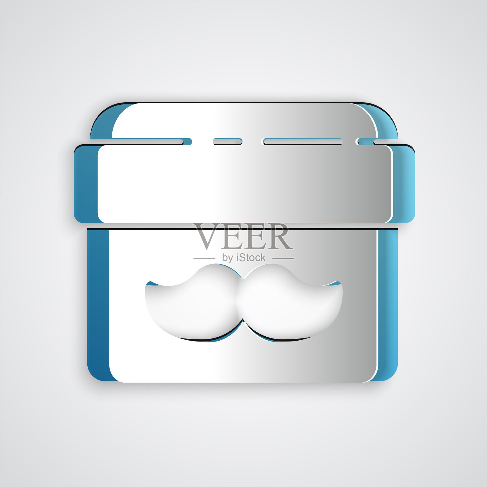 剪纸膏或乳液化妆品罐图标插画图片素材