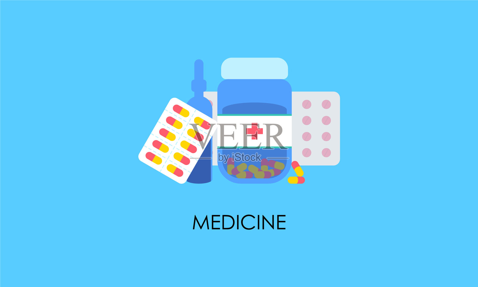 急救箱提供紧急医疗用品插画图片素材