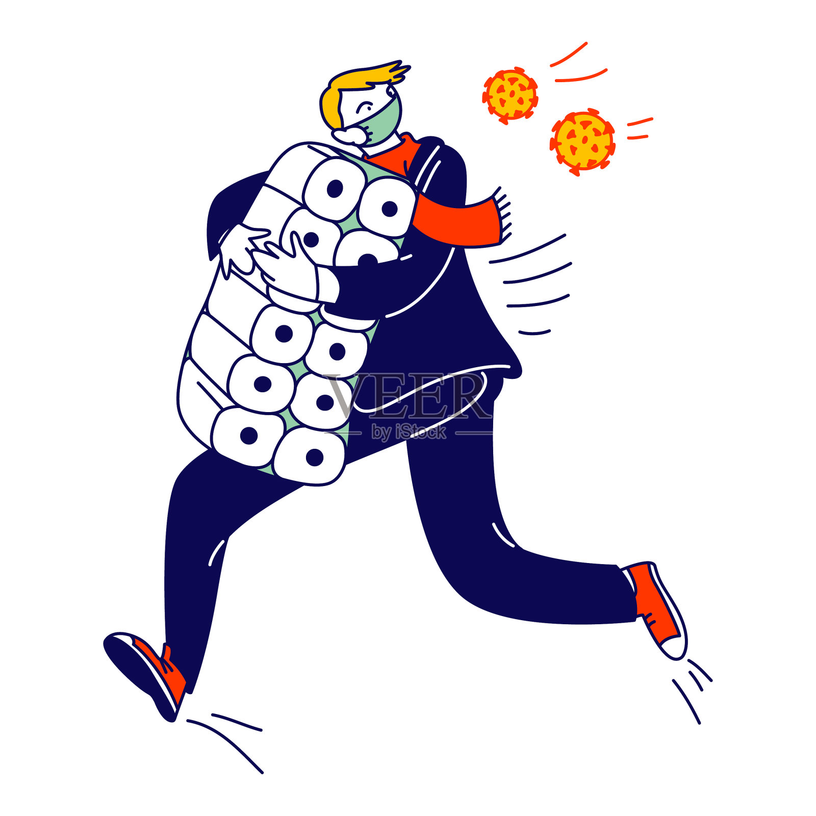 疫情混乱全球恐慌全世界设计元素图片