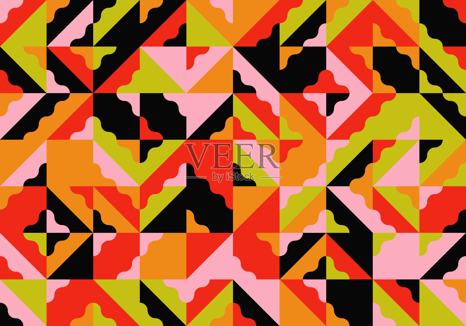 马赛克抽象矢量图案设计插画图片素材