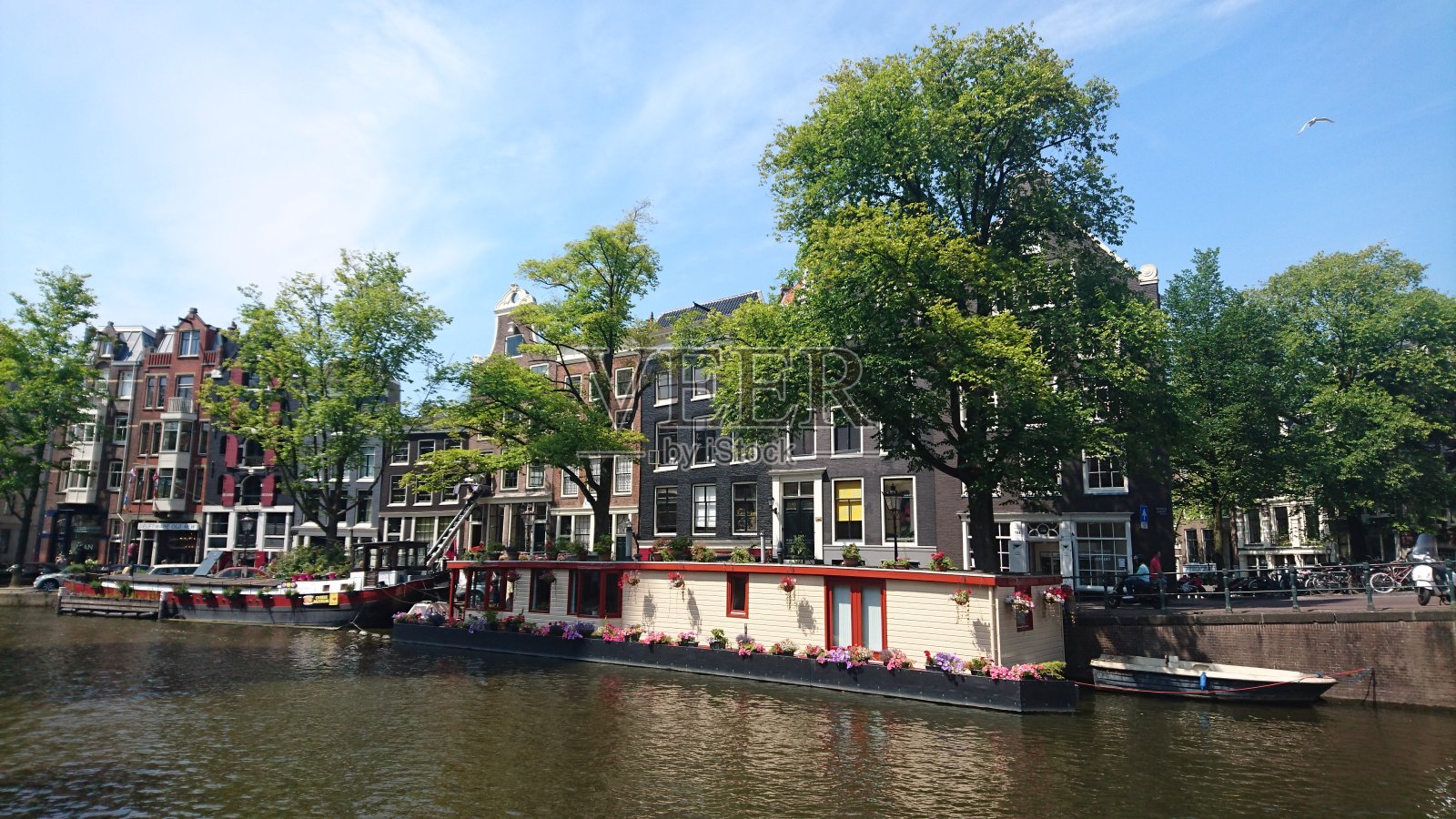 阿姆斯特丹运河照片摄影图片