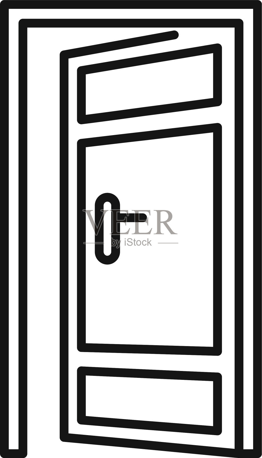 退出图标轮廓样式设计元素图片