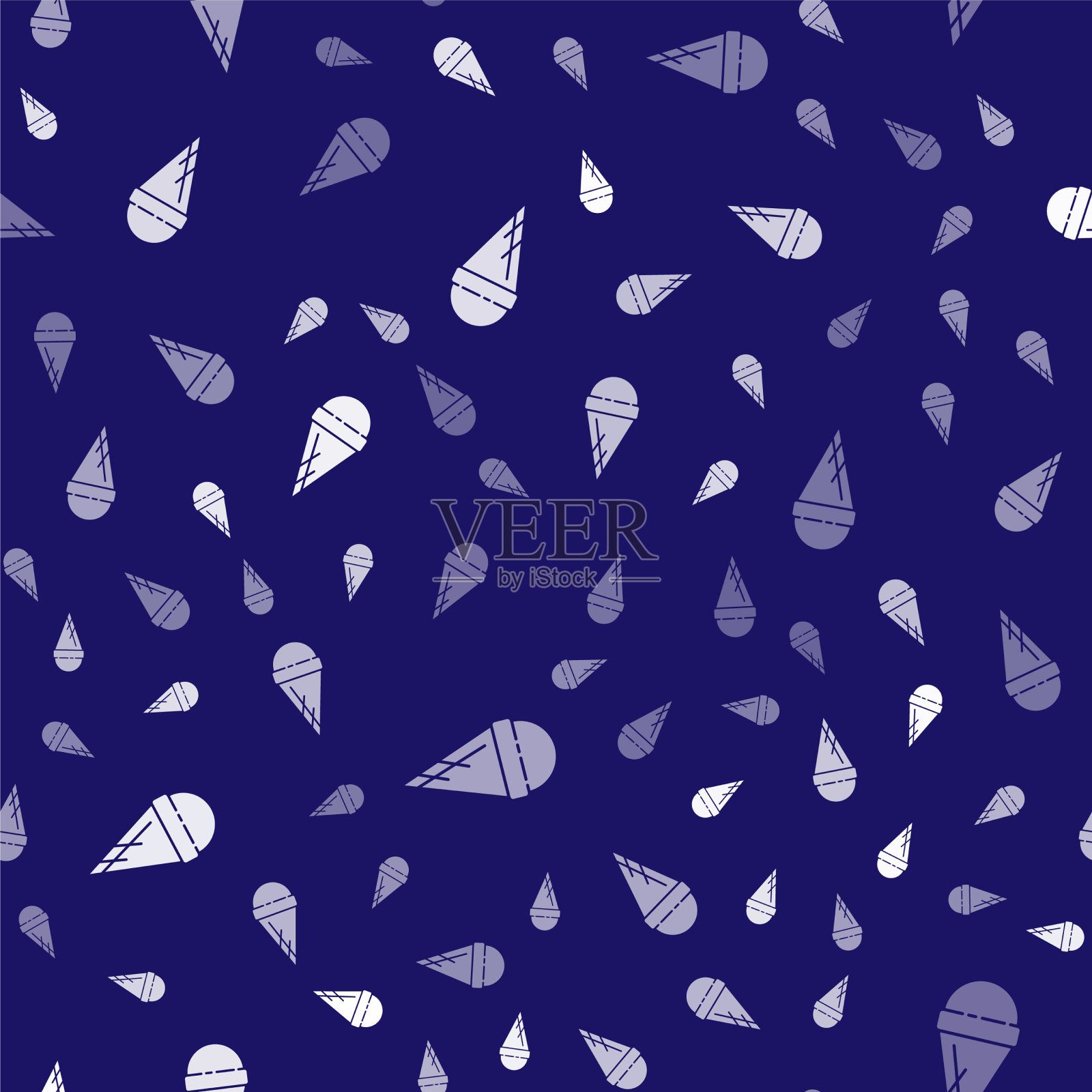 白色冰淇淋在华夫蛋筒图标孤立插画图片素材