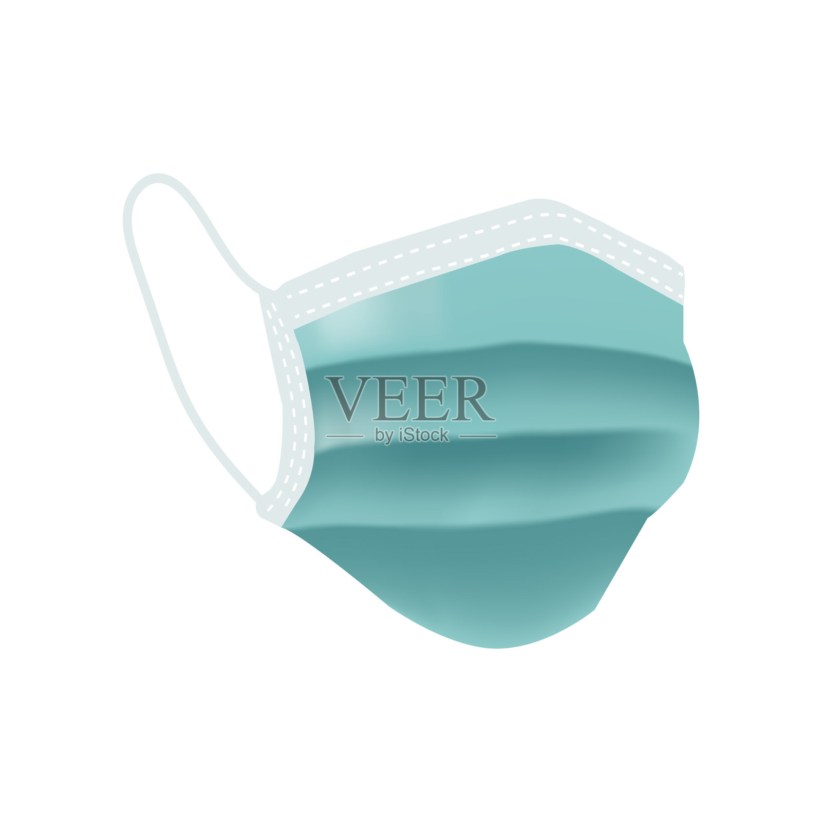 医用防护口罩插画图片素材