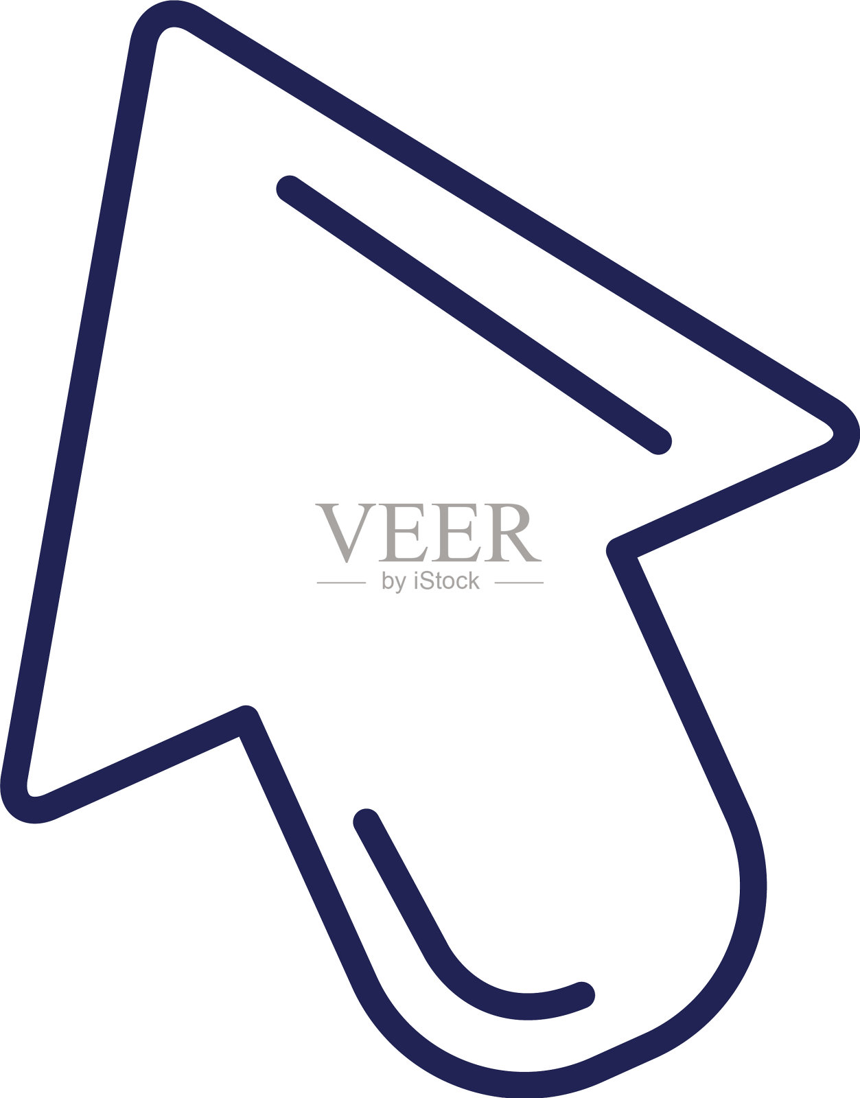 网页光标图标线条颜色样式图标素材