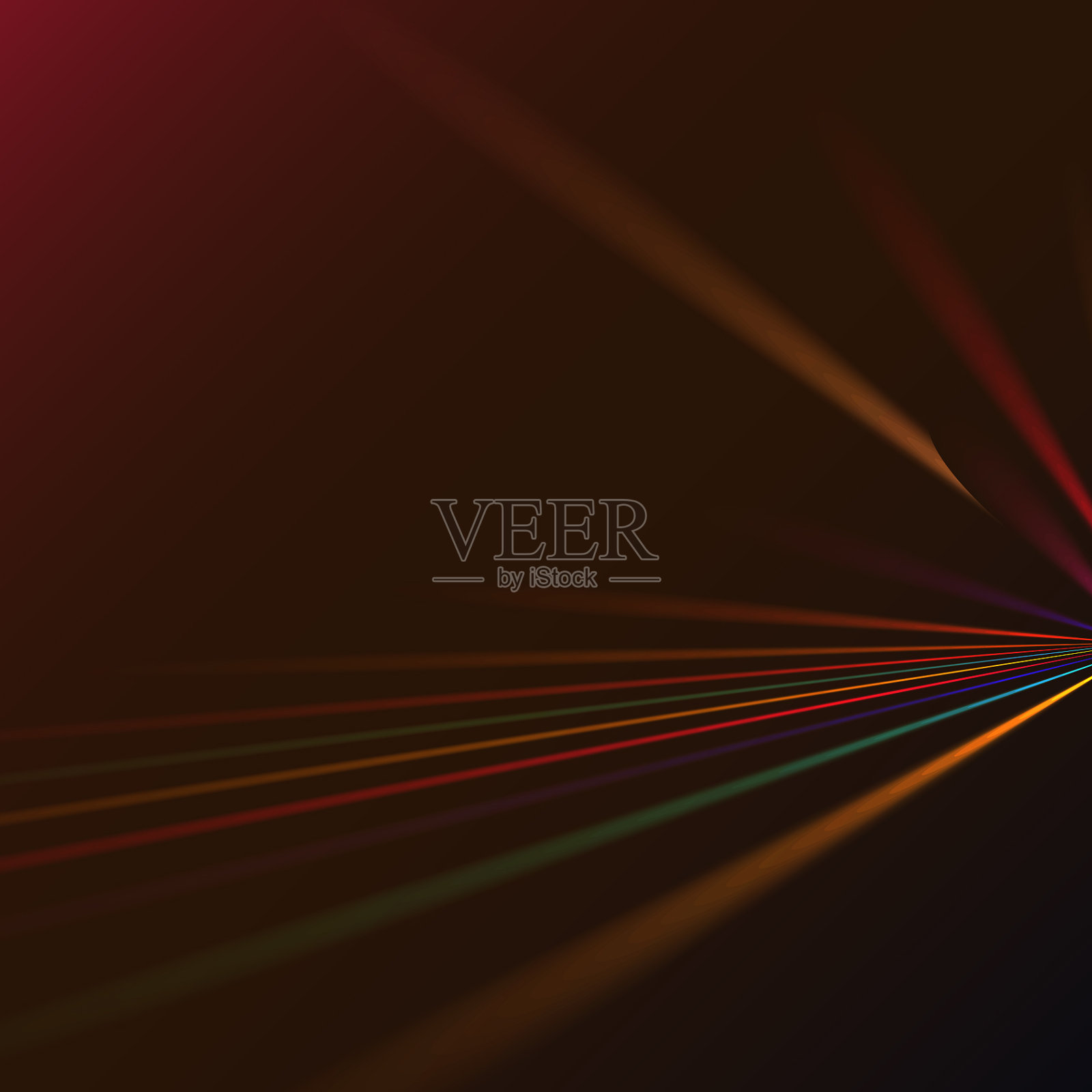 五彩抽象的魔力电力插画图片素材