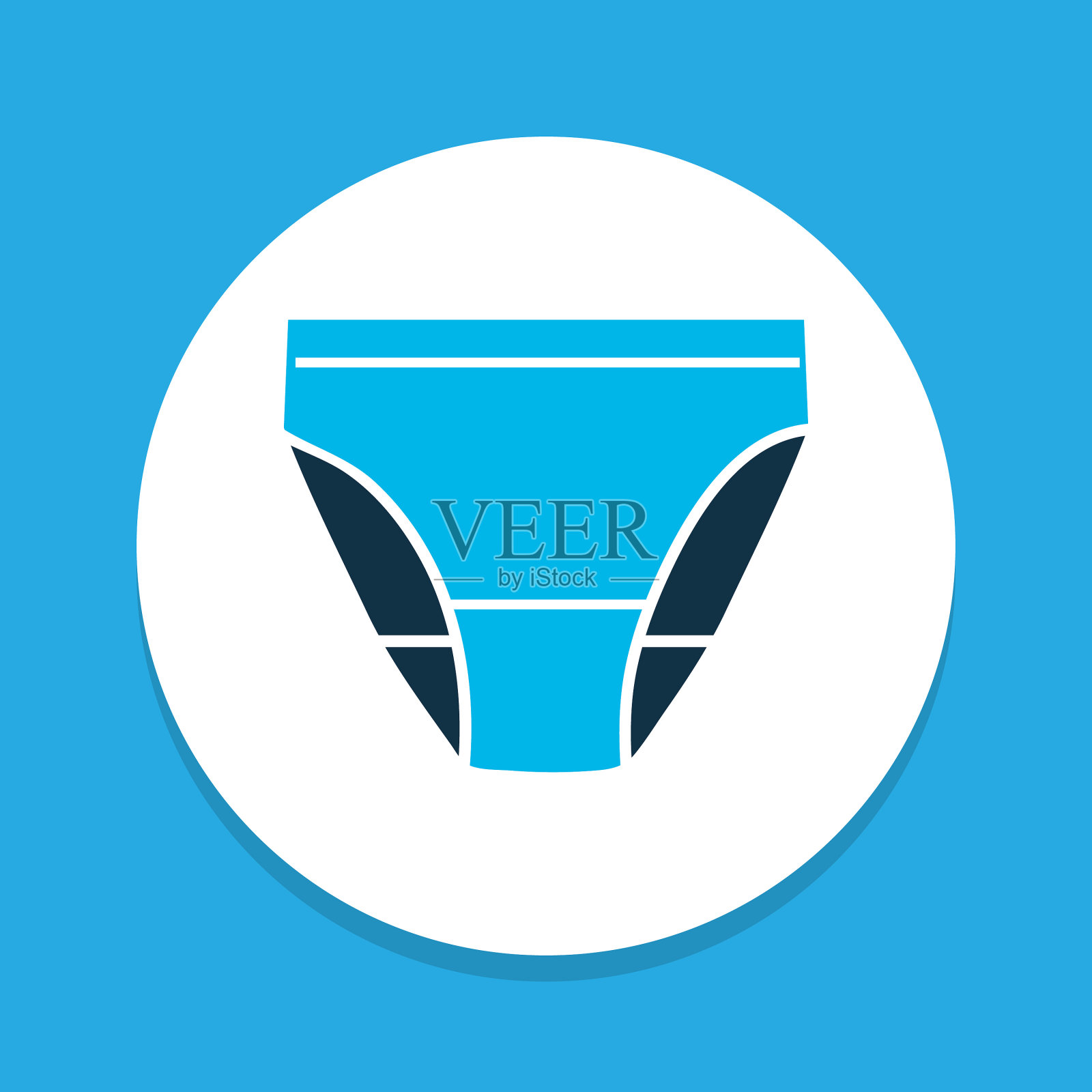 内裤图标彩色象征优质插画图片素材