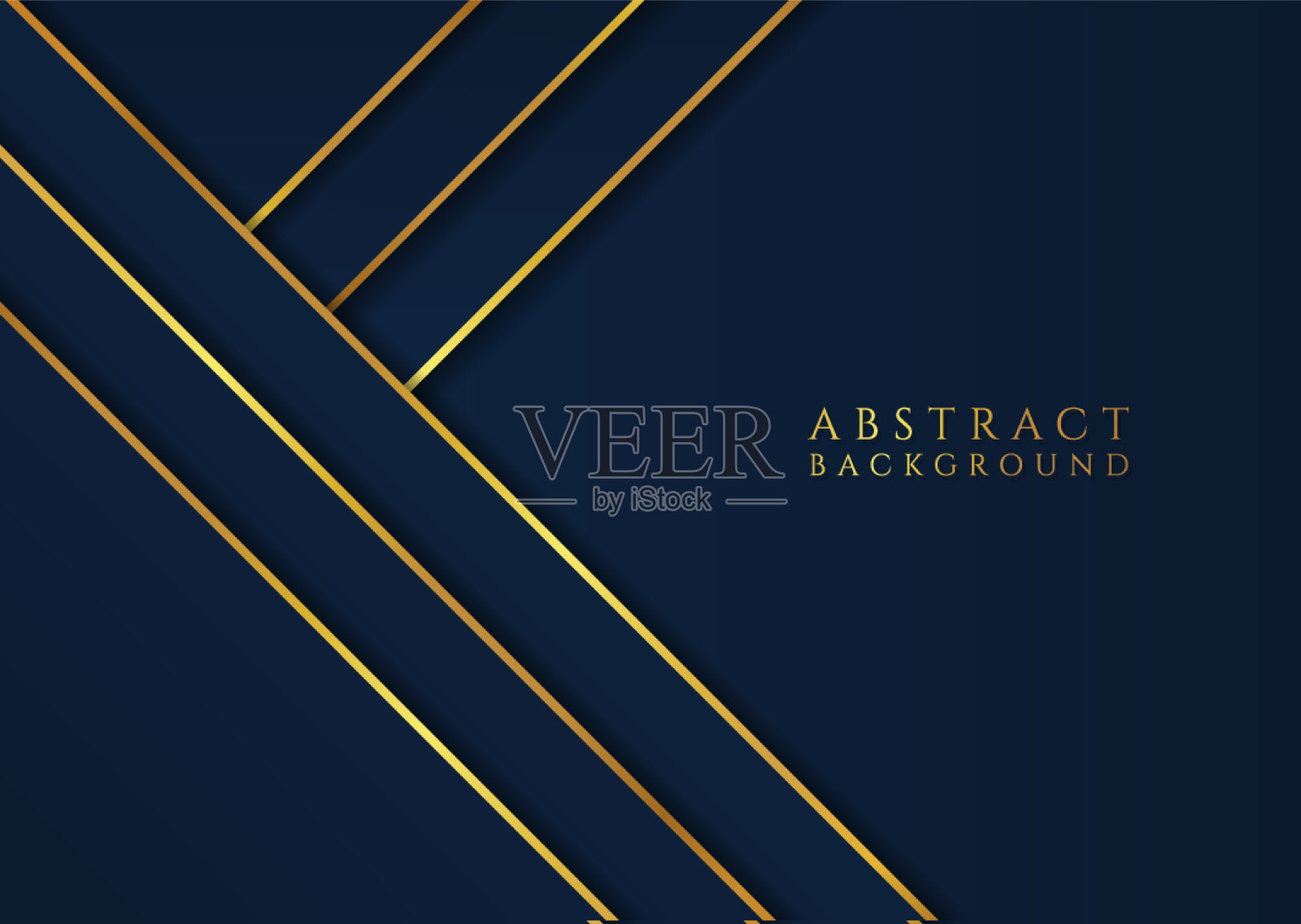 抽象豪华重叠层色与蓝色调插画图片素材