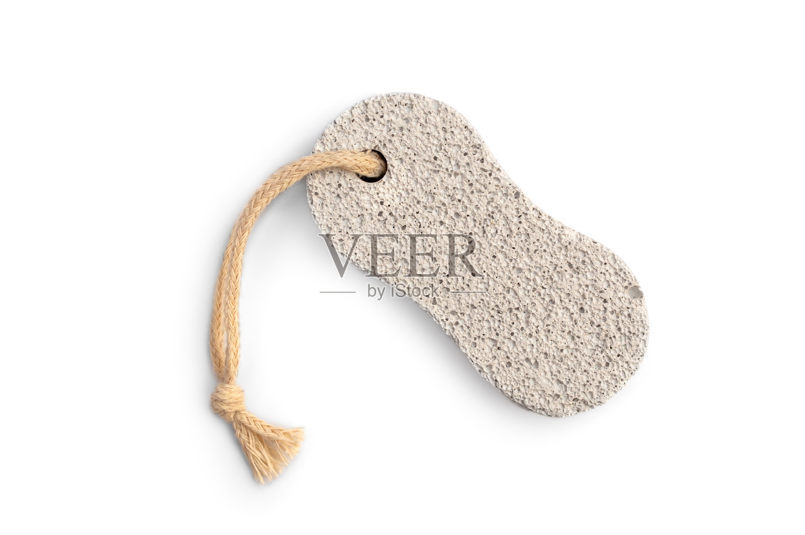 白色背景上的浮石。照片摄影图片