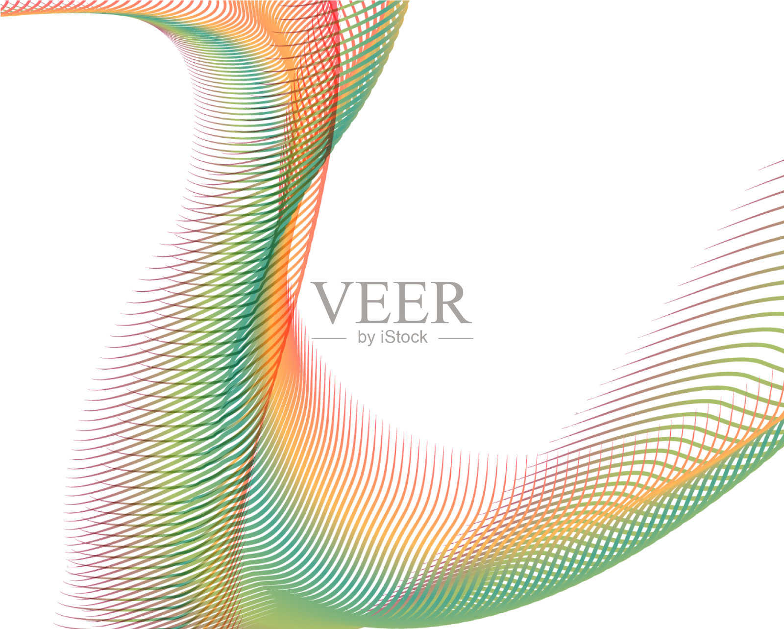 摘要背景混合波线设计插画图片素材