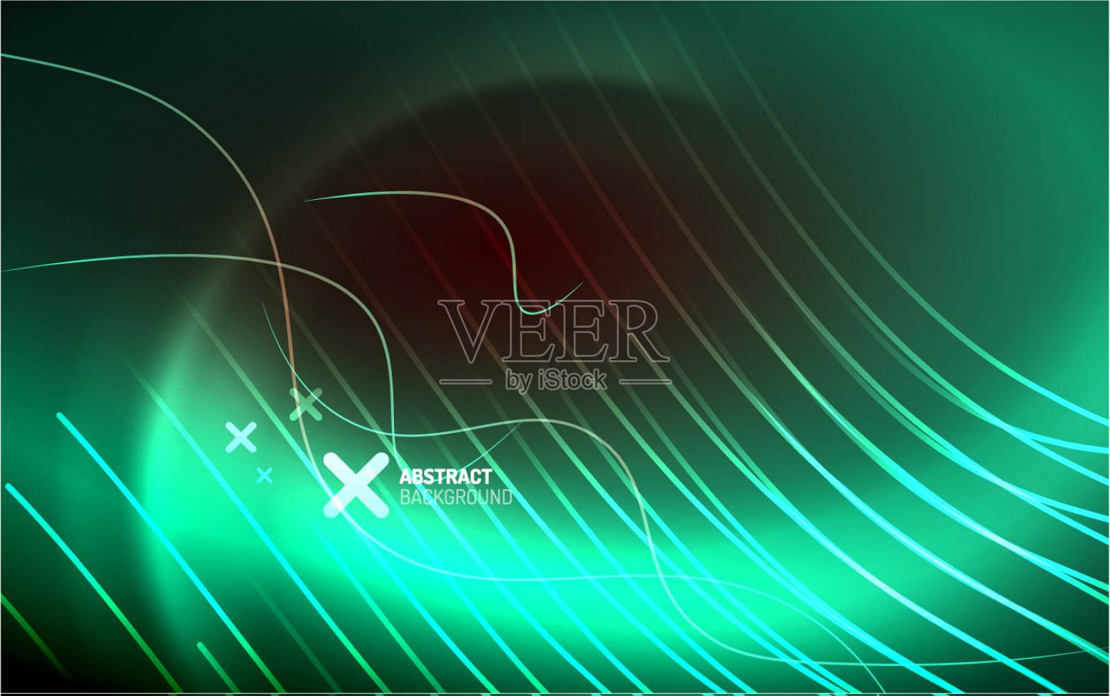 摘要背景-霓虹线设计插画图片素材