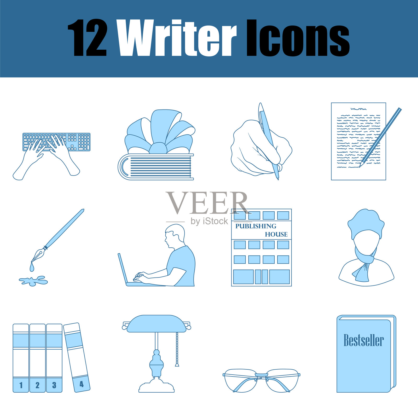 作家图标设置图标素材