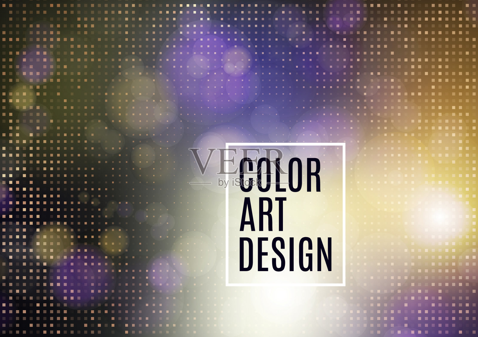 彩色的抽象散景背景与光圈。贺卡和海报的魔术设计。放置你的文本。向量插画图片素材