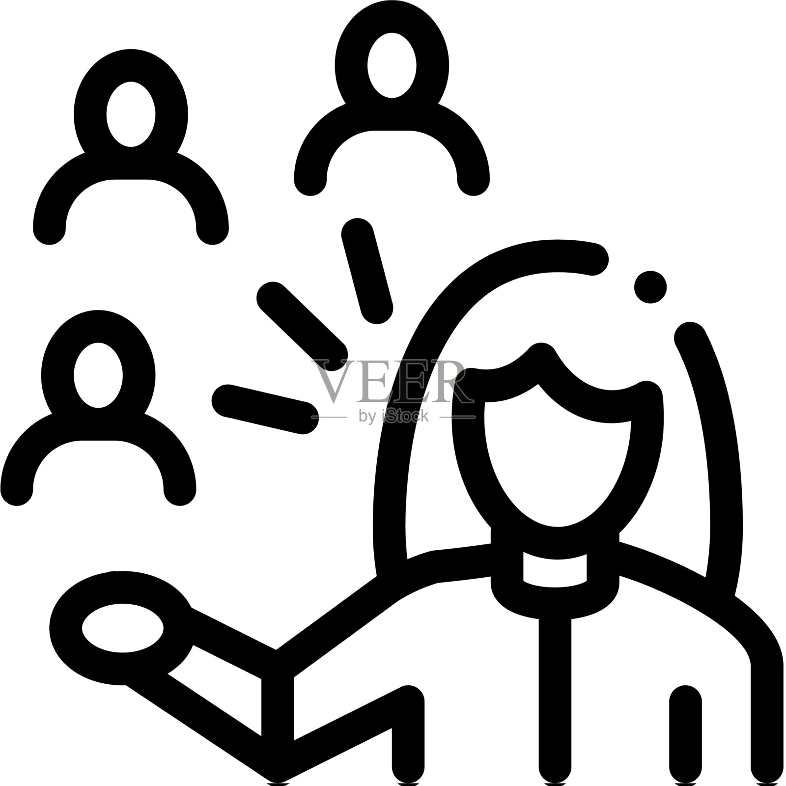 展示人物女性图标图标素材