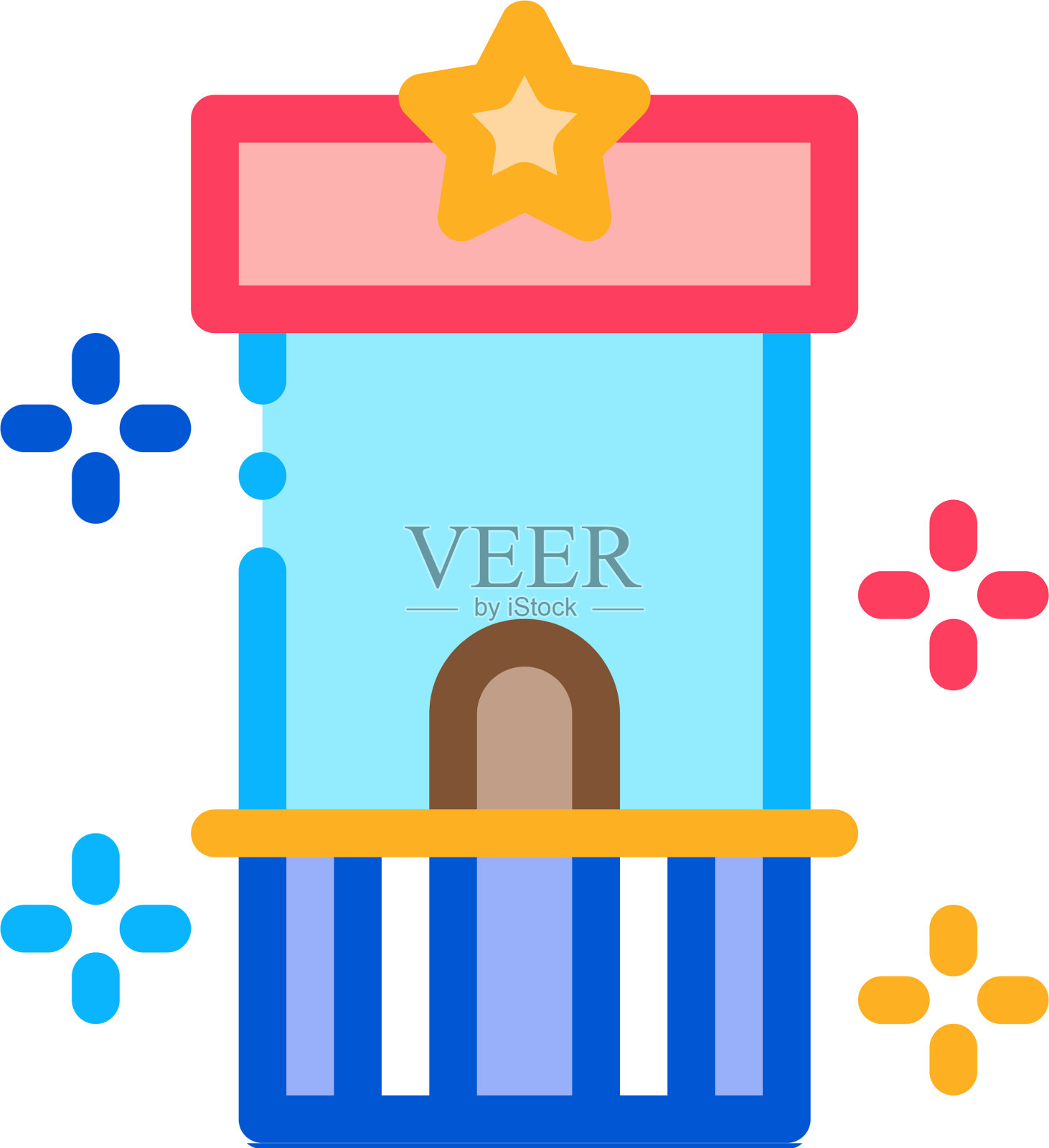 吸引力控制点图标轮廓设计元素图片