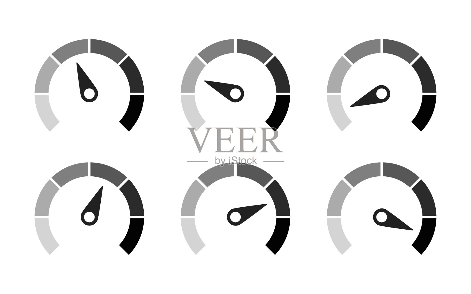 速度计或客户满意度指标。矢量隔离透明元素。评级满意度概念。信用评级指标。股票向量。插画图片素材