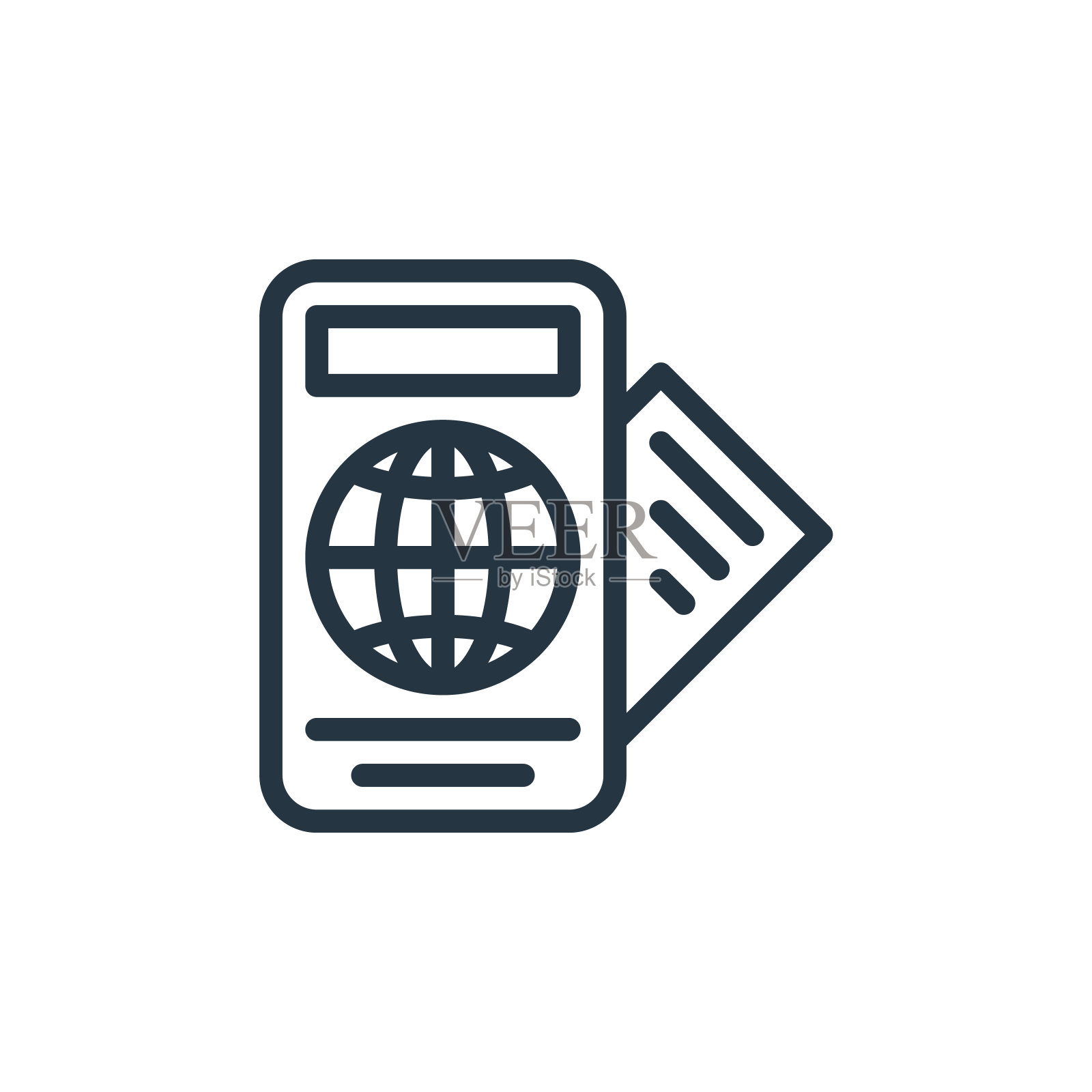 旅行矢量图标孤立的白色背景。大纲，细线旅行图标，用于网站设计和移动，应用程序开发。细线旅行轮廓图标矢量插图。图标素材