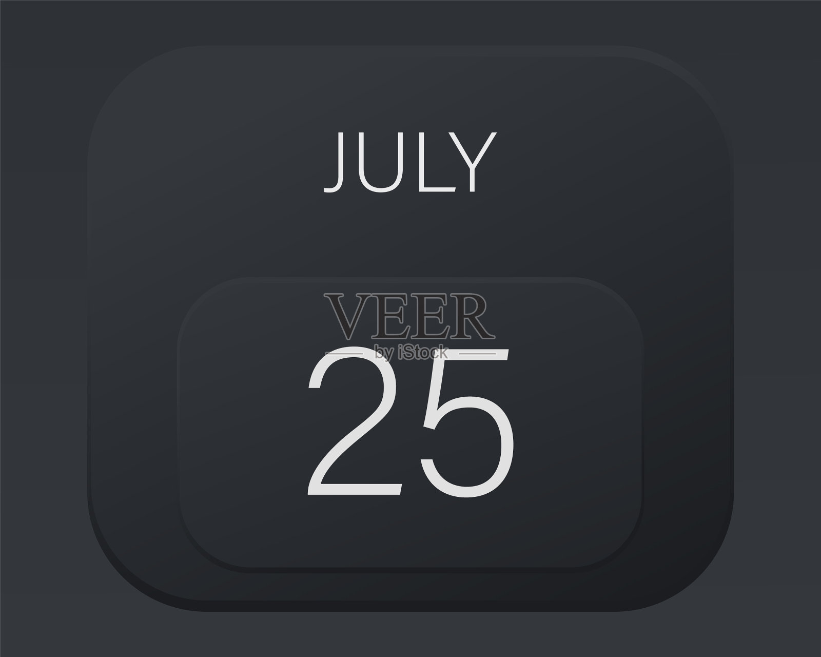 设计日历2021年在时尚的黑色风格插画图片素材