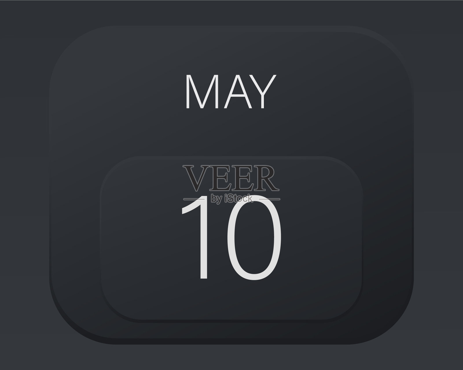 设计日历2021年在时尚的黑色风格插画图片素材