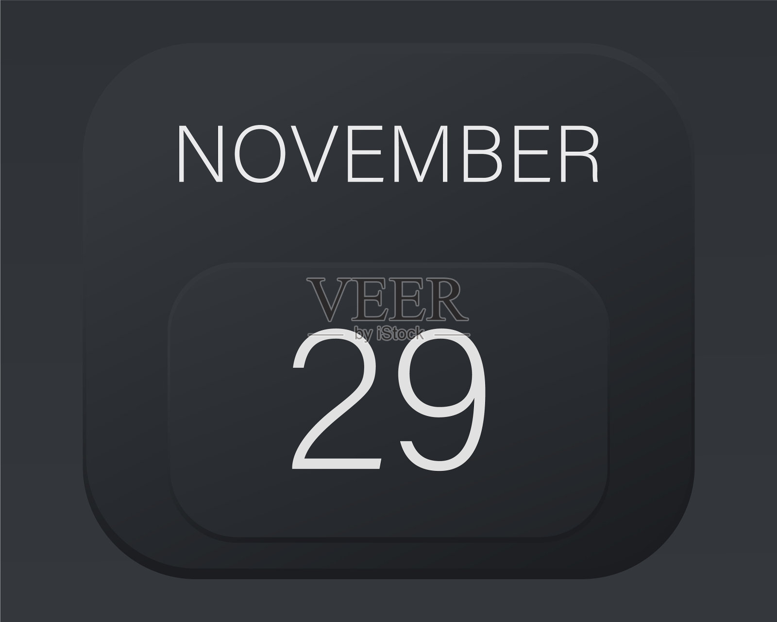 设计日历2021年在时尚的黑色风格插画图片素材