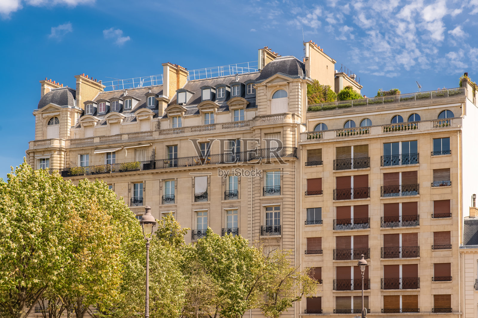 巴黎,典型的外立面照片摄影图片