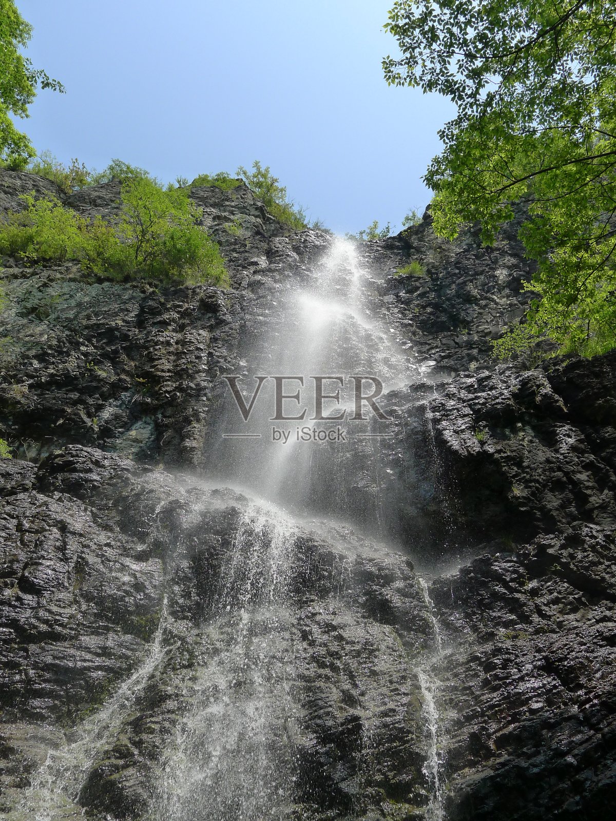 日本的瀑布照片摄影图片