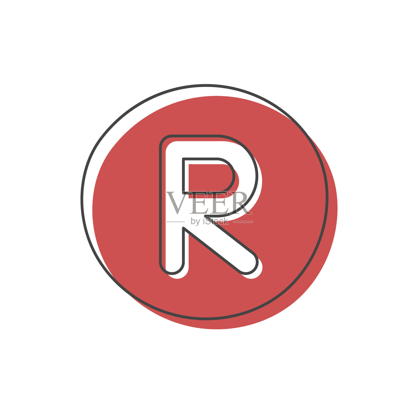 背景与英文字母表中的一个字母。卡片来自一套儿童发展和教育。矢量插图。插画图片素材